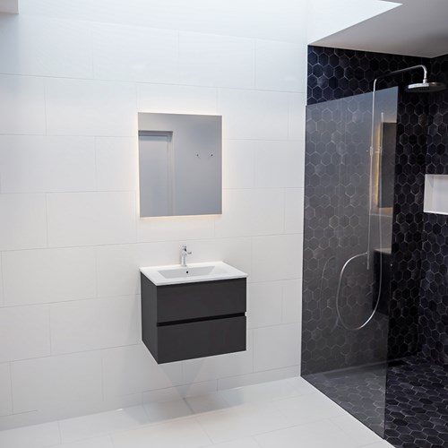 VICA 60 badmeubel dark grey 2 lades wastafel DENIA midden 1 kraangat-3