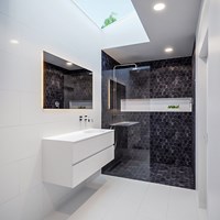 VICA 120cm mueble de baño Talc 2 cajones lavabo MOON Derecho sin orificio.-2