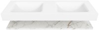 Badmeubel ALAN Planchet 2 Carrara CLOUD Talc Set11 0041-3
