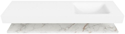 Badmeubel ALAN Planchet 2 Carrara CLOUD Talc Set11 0056-3