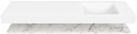 Badmeubel ALAN Planchet 2 Carrara CLOUD Talc Set11 0076-3