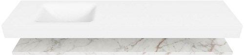 Badmeubel ALAN Planchet 2 Carrara CLOUD Talc Set11 0083-3