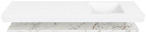 Badmeubel ALAN Planchet 2 Carrara CLOUD Talc Set11 0088-3