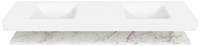 Badmeubel ALAN Planchet 2 Carrara CLOUD Talc Set11 0089-3
