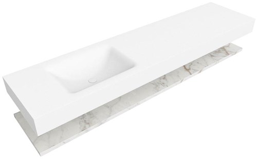 Badmeubel ALAN Planchet 2 Carrara CLOUD Talc Set12 0083-2