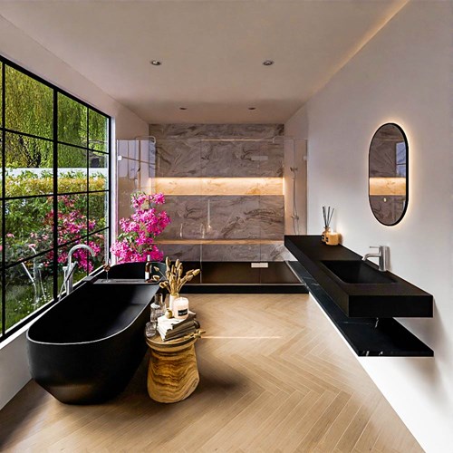 Badmeubel ALAN Planchet 2 Marquina CLOUD Urban Set4 0068-1
