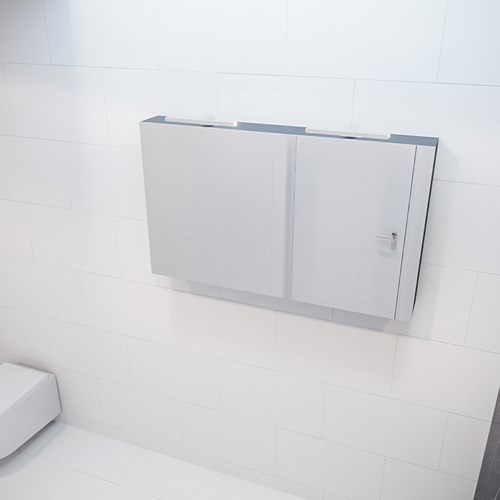 CUBB Camerino 120x70x16cm color Dark Grey con 2 puertas.