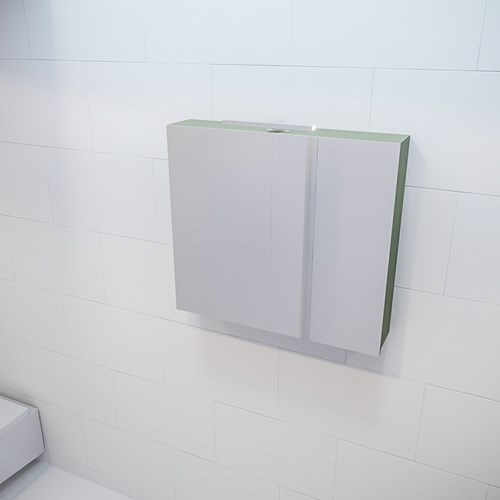 CUBB Camerino 80x70x16cm color Army con 2 puertas.