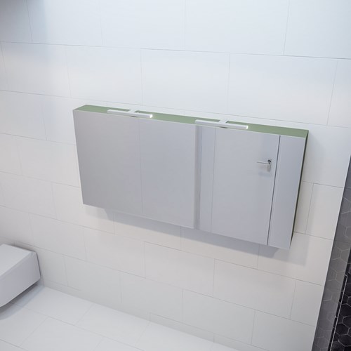 CUBB Camerino 150x70x16cm color Army con 3 puertas.