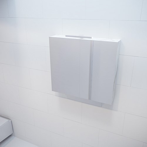 CUBB Camerino 80x70x16cm color Carrara con 2 puertas.