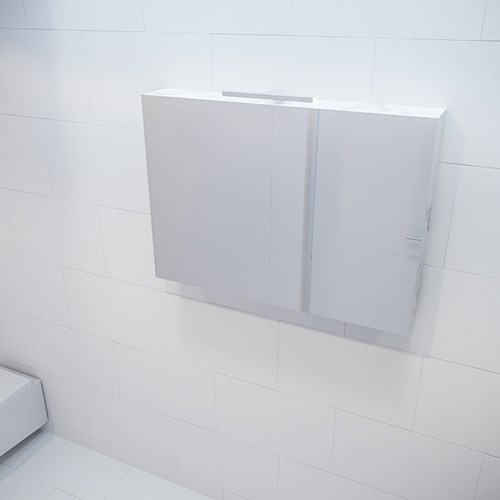 CUBB Camerino 100x70x16cm color Carrara con 2 puertas.