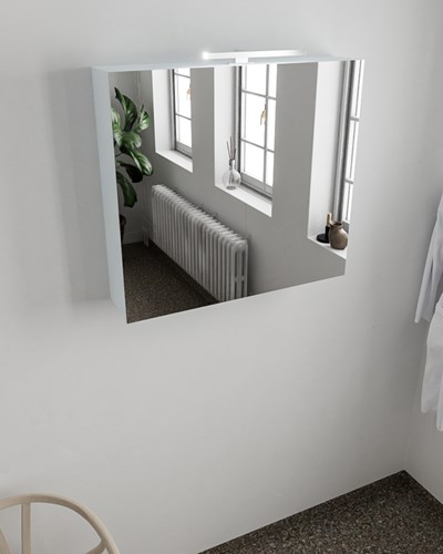 CUBB Camerino 80x70x16cm color Clay con 2 puertas.
