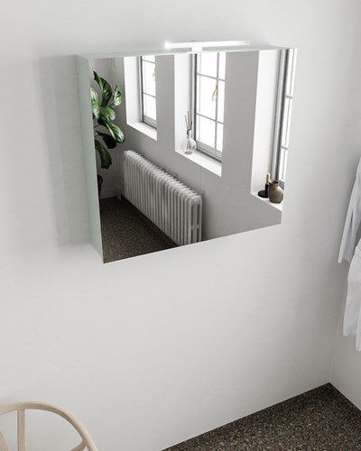 CUBB Camerino 80x70x16cm color Greey con 2 puertas.