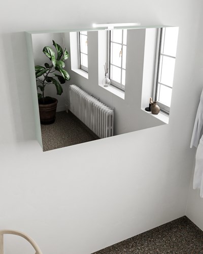 CUBB Camerino 100x70x16cm color Greey con 2 puertas.