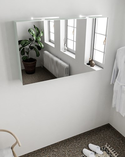 CUBB Camerino 120x70x16cm color Greey con 2 puertas.
