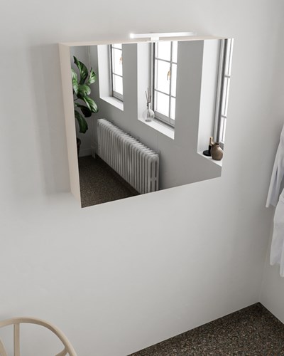 CUBB Camerino 80x70x16cm color Linen con 2 puertas.