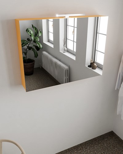 CUBB Camerino 100x70x16cm color Ocher con 2 puertas.