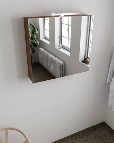 CUBB Camerino 80x70x16cm color Rust con 2 puertas.
