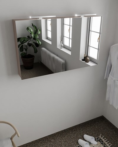 CUBB Camerino 120x70x16cm color Smoke con 2 puertas.