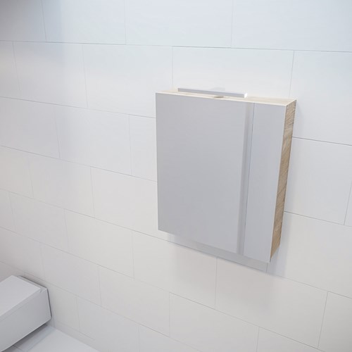 CUBB Camerino 60x70x16cm color Washed Oak con 1 puerta.