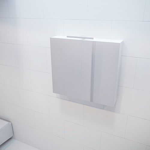 CUBB Camerino 80x70x16cm color Talc con 2 puertas.