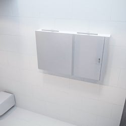 CUBB Camerino 120x70x16cm color Talc con 2 puertas.