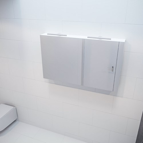 CUBB Camerino 120x70x16cm color Talc con 2 puertas.