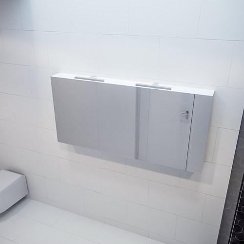 CUBB Camerino 150x70x16cm color Talc con 3 puertas.