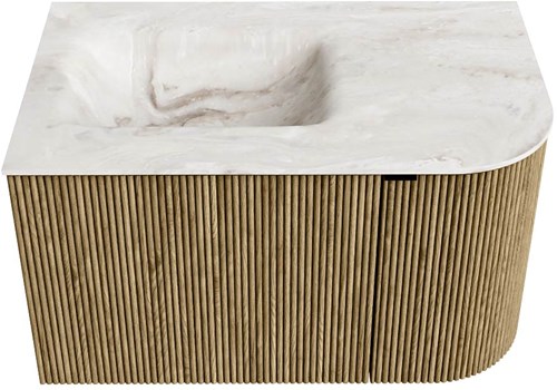 Badmeubel KURVE-DLUX Dusk Wastafel Frappe Set11 00008-1