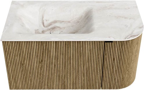 Badmeubel KURVE-DLUX Dusk Wastafel Frappe Set11 00012-1