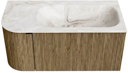 Badmeubel KURVE-DLUX Dusk Wastafel Frappe Set11 00019-1