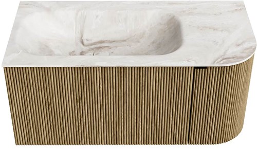 Badmeubel KURVE-DLUX Dusk Wastafel Frappe Set11 00024-1