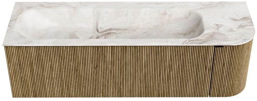 Badmeubel KURVE-DLUX Dusk Wastafel Frappe Set11 00068-1