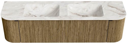 Badmeubel KURVE-DLUX Dusk Wastafel Frappe Set11 00077-1