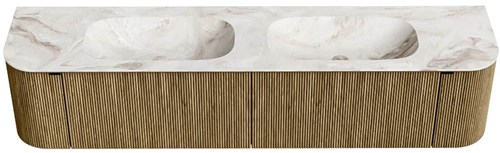 Badmeubel KURVE-DLUX Dusk Wastafel Frappe Set11 00101-1