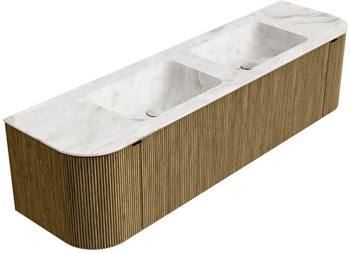 Badmeubel KURVE-DLUX Dusk Wastafel Frappe Set12 00077-2