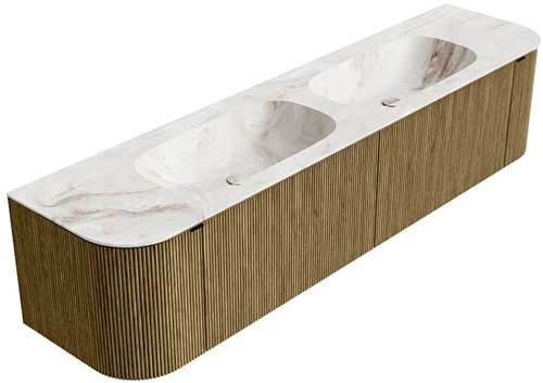 Badmeubel KURVE-DLUX Dusk Wastafel Frappe Set12 00089-2