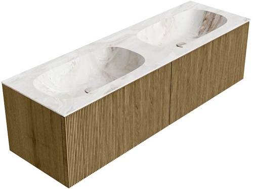 Badmeubel KURVE-DLUX Dusk Wastafel Frappe Set12 00094-2