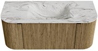 Badmeubel KURVE-DLUX Dusk Wastafel Glace Set11 00013-1