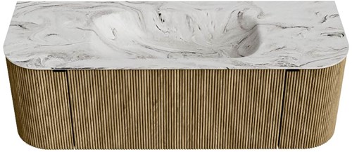 Badmeubel KURVE-DLUX Dusk Wastafel Glace Set11 00029-1