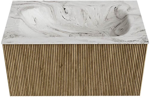 Badmeubel KURVE-DLUX Dusk Wastafel Glace Set11 00030-1