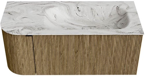 Badmeubel KURVE-DLUX Dusk Wastafel Glace Set11 00031-1