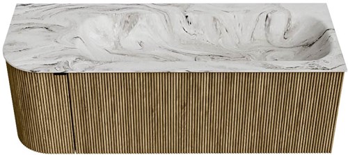 Badmeubel KURVE-DLUX Dusk Wastafel Glace Set11 00043-1