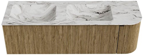 Badmeubel KURVE-DLUX Dusk Wastafel Glace Set11 00072-1