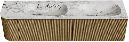 Badmeubel KURVE-DLUX Dusk Wastafel Glace Set11 00099-1