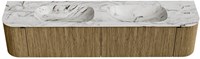 Badmeubel KURVE-DLUX Dusk Wastafel Glace Set11 00101-1