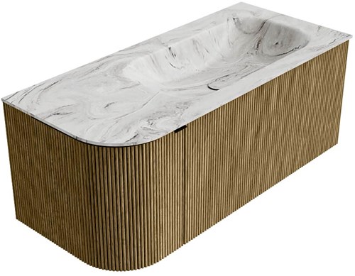 Badmeubel KURVE-DLUX Dusk Wastafel Glace Set12 00027-2