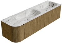 Badmeubel KURVE-DLUX Dusk Wastafel Glace Set12 00091-2