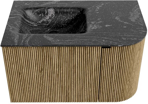 Badmeubel KURVE-DLUX Dusk Wastafel Lava Set11 00004-1