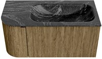 Badmeubel KURVE-DLUX Dusk Wastafel Lava Set11 00019-1